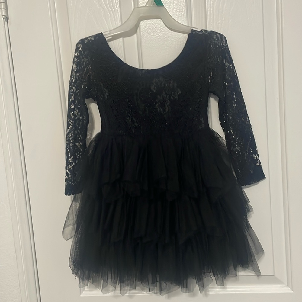 Black SHEIN dress lace and tulle